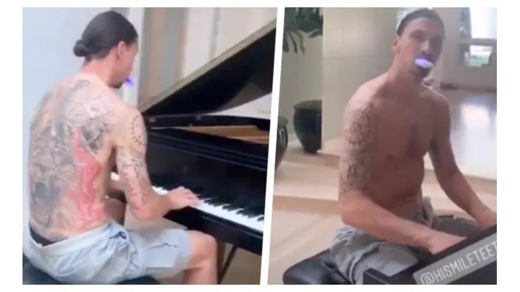 Zlatan Ibrahimović se luce tocando el piano