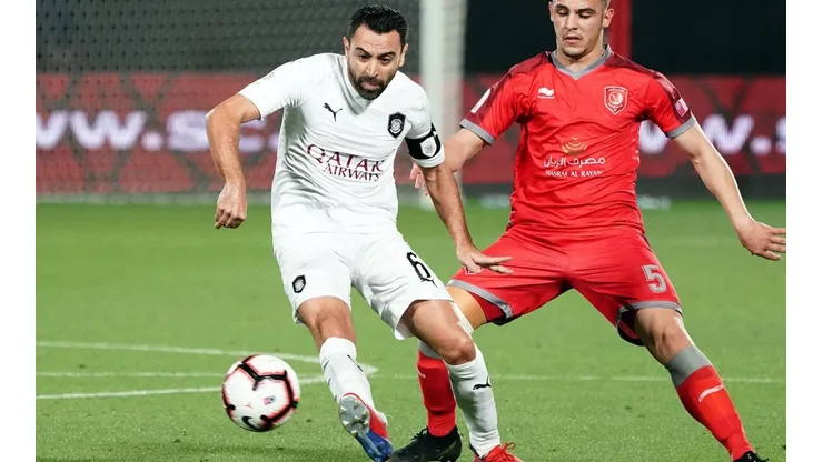 Xavi fue titular en el revés de su equipo en la final de la Copa del Emir