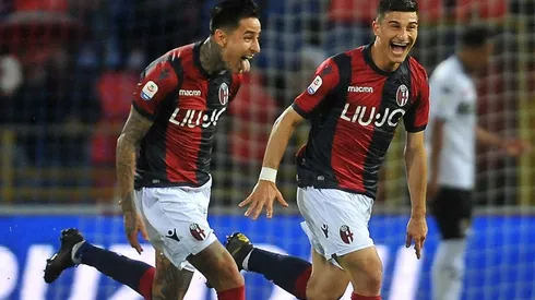 Pulgar, regalón de su DT en el Bologna.