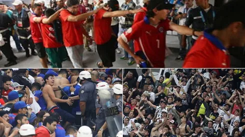 Brasil cerrará sus fronteras a los hinchas chilenos implicados en hechos de violencia
