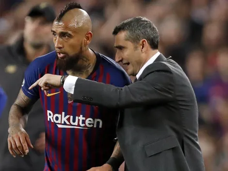 Valverde más que feliz con el "atacante" Arturo Vidal