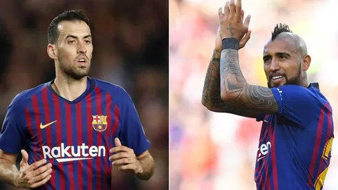 Busquets y Vidal vivieron las dos caras de la moneda tras la eliminación de la Champions