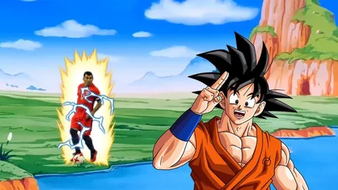 Gokú saluda a Gary Medel.