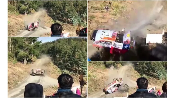 Tanto Neuville como su navegante resultaron ilesos tras violento volcamiento