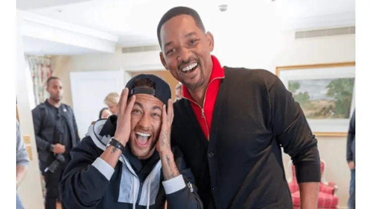 Neymar alucina con la visita de Will Smith a su casa en Francia