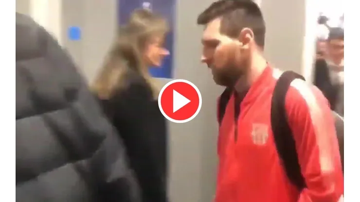 Lionel Messi recibió insultos al abordar el vuelo de regreso de Liverpool