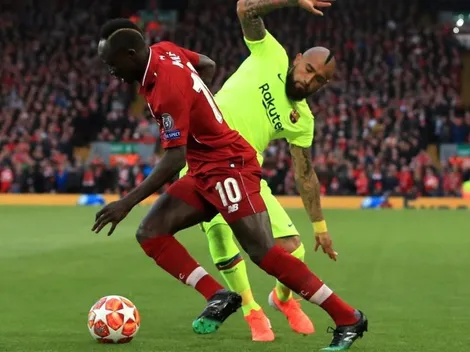 Al descanso: Vidal reconocido como el mejor del Barça