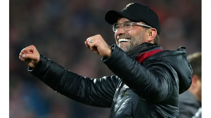 Jurgen Klopp y su celebración tras eliminar a Barcelona