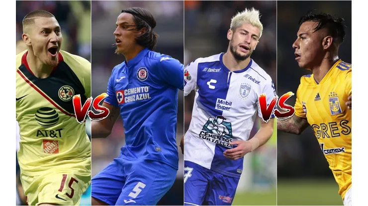 América vs Cruz Azul y Pachuca vs Tigres