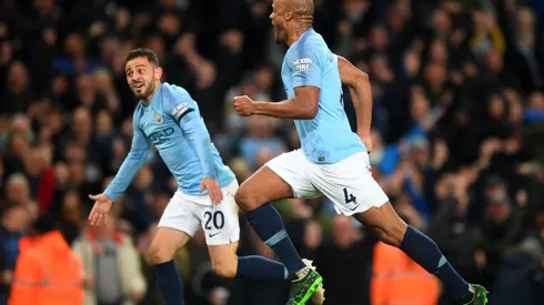 Celebración desatada de Kompany