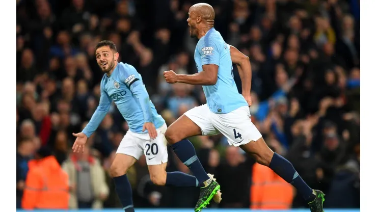 Celebración desatada de Kompany