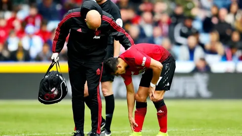 El momento de la lesión del chileno en el partido del domingo