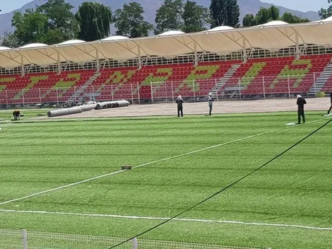 Presidente de Unión San Felipe mira el desconocido estadio de Santa María