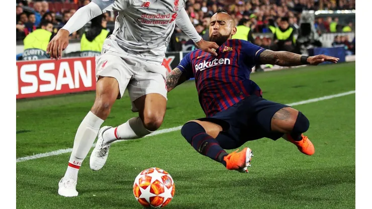 Vidal lo dejó todo en la cancha, por si no se notó