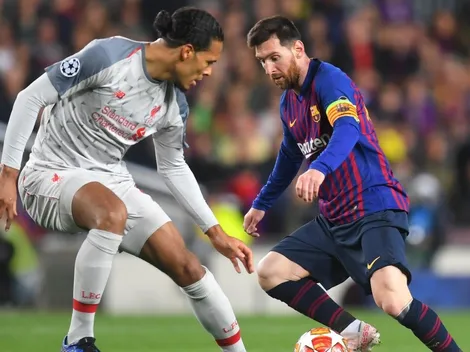 Van Dijk se rinde ante Messi: "Me alegro de no enfrentarlo cada temporada"
