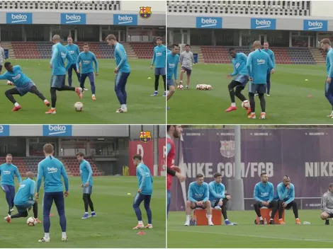 Todos ríen con Vidal: le hace un túnel a Dembelé y se come uno de Ter Stegen