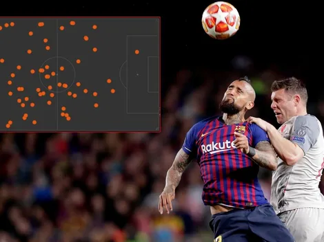 Estadísticas: Vidal corre toda la cancha y pierde solo dos balones