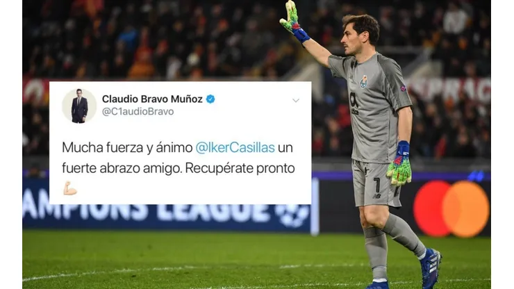 La reacción de Claudio Bravo ante el infarto sufrido por Iker Casillas