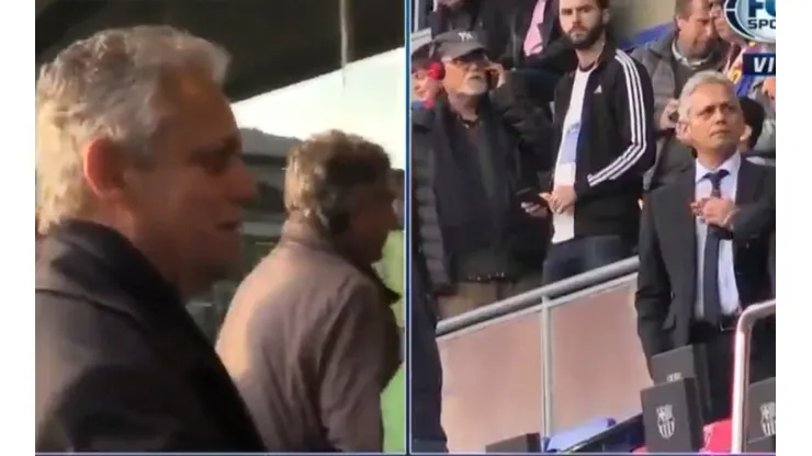 Reinaldo Rueda ocupa uno de los palcos del estadio de Barcelona