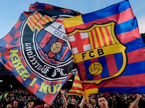 ¡Hermoso! El mosaico de la hinchada del Barca para recibir a su equipo