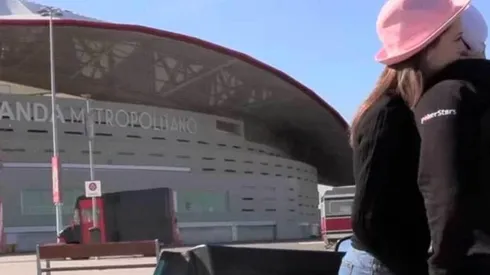 Un momento de la fuerte escena grabada en el Wanda Metropolitano
