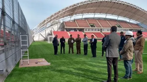 Inspección del estadio Nicolás Chahuán