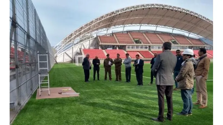 Inspección del estadio Nicolás Chahuán