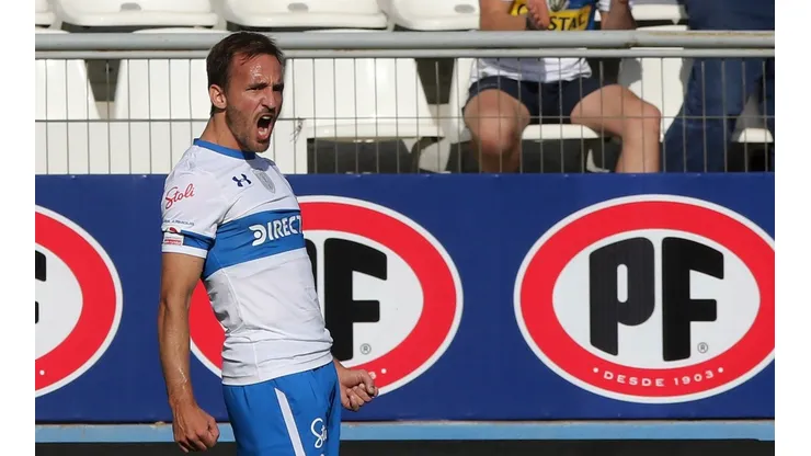Universidad Catolica vs Universidad de Concepcion - 28 DE ABRIL DE 2019/SANTIAGO, durante el partido valido por la fecha 10 del Campeonato Nacional AFP PlanVital 2019, entre Universidad Catolica vs Universidad de Concepci�n, disputado en el Estadio San Carlos de Apoquindo.FOTO: RODRIGO SAENZ/AGENCIAUNO