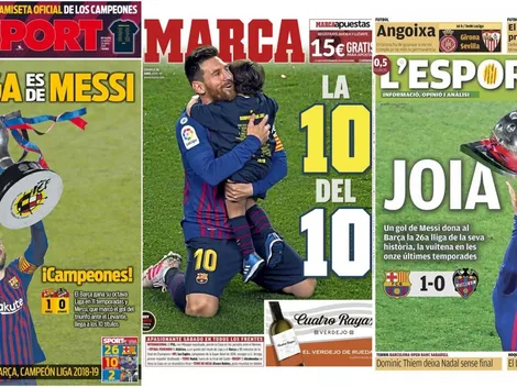 Portadas | Hasta diario Marca le hace queques a Leo Messi campeón