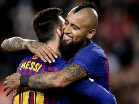 Prensa española elige a Vidal y Messi como los mejores contra Levante