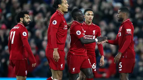 Celebración del Liverpool