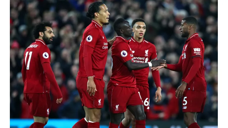 Celebración del Liverpool