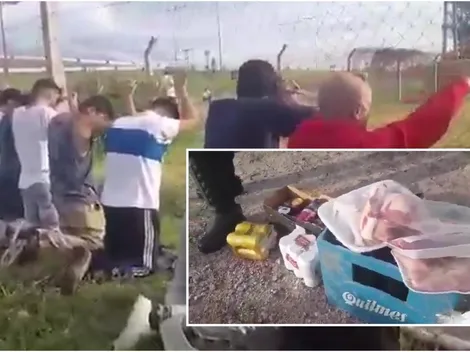 Policía detiene a 30 hinchas de la UC por robar carne y alcohol