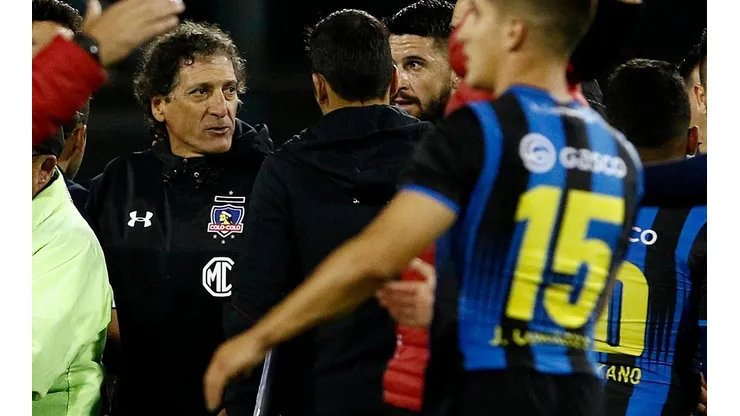 Salas vivió un momento confuso al terminar el partido