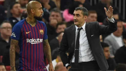 Arturo Vidal y Ernesto Valverde