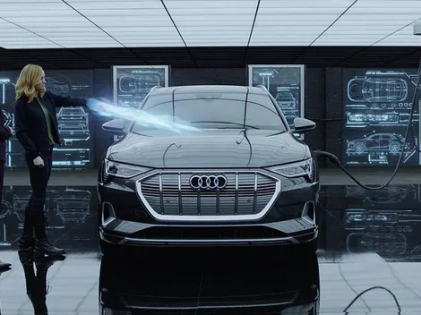 Capitana Marvel carga su propio Audi eléctrico en Avengers: Endgame