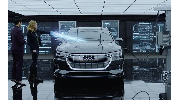 Capitana Marvel enciende el Audi con su propia energía