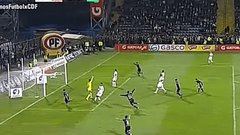 El momento del agónico gol del empate de Huachipato