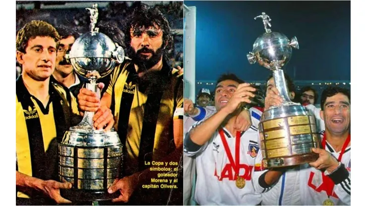 Peñarol y Colo Colo con la Copa Libertadores