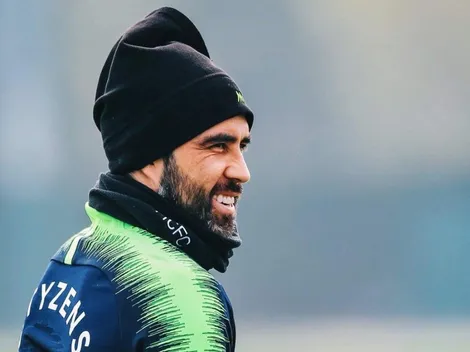 Bravo entrena con el herido City y es carta en revancha ante Tottenham