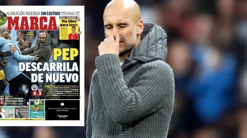 Guardiola en la portada de Marca