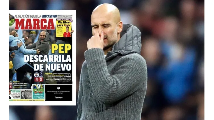 Guardiola en la portada de Marca