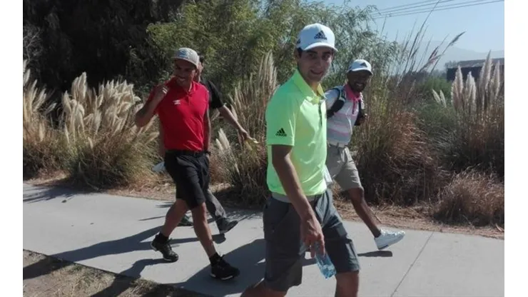 Esteban Paredes compartió con Joaco Niemann una velada golfística