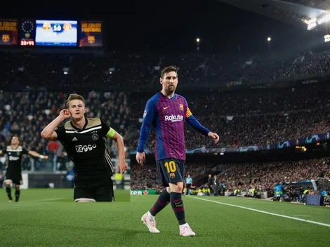 Así fue: el efusivo festejo del Camp Nou por el gol del Ajax a la Juventus