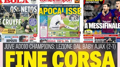Ajax y Barcelona compartieron portadas en Europa