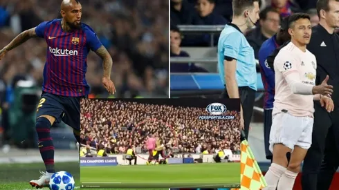 El momento en el que Vidal y Alexis se toparon