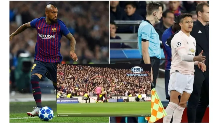 El momento en el que Vidal y Alexis se toparon