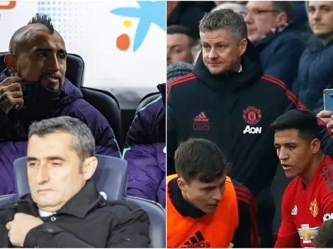 Vidal y Alexis serán suplentes en el Barça-Manchester Utd