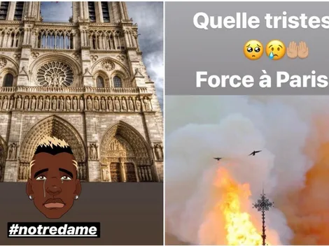 Futbolistas lamentan el incendio de la Catedral de Notre Dame