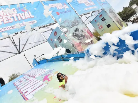 3 mil personas llegaron al Running Festival y gozaron de baños de espuma